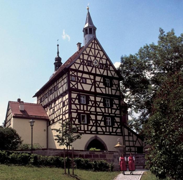 Turmstueble Im Torhaus Von 1545 Apartment Burgbernheim Exterior photo
